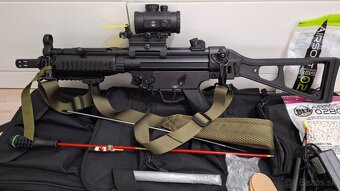 Airsoftka CYMA MP5UMP RIS BLUE + komplet výbava - 6