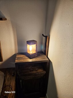 Lampa zo starých hranolov 2ks - 6