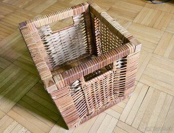 ratanovy košík z IKEA, 24x23x23 cm, 5ks - 6