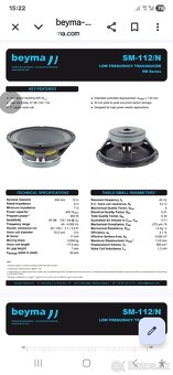 2x Beyma SM 112 N reproduktor - 6