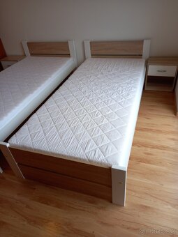 2 nové postele 90x200cm + nočné stolíky +pisaci stôl +stolič - 6