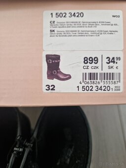 Dievčenské čižmy 32 - 6