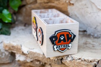 drevený pastelovník lapková patrola - 6