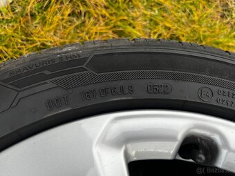 Original Audi disky s letnymi pneu 205/50 R17 - 6