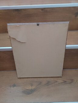 Starý obraz ,olejomalba - 6