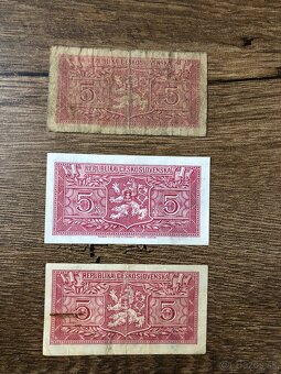 Bankovky PROTEKTORÁT a ČSR 1 - 6