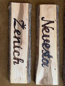 Svadobné nápisy na dreve - 6