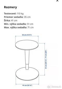 NILSERIK Stolička béžová/Vissle tmavosivá - 6
