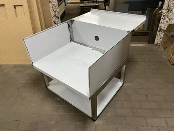 Nerezový pracovný stôl so spodnou policou - 6