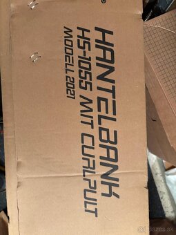 Činkový set Strong 76 kg + posilňovacia lavica HS-1055 - 6