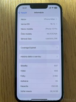 Predám iPhone 13 Pro 256GB Graphite - v záruke - 6