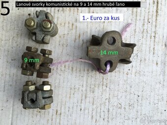 Lanové a otočné svorky rôzne druhy ČSSR - 6