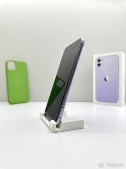 iPhone 11 PURPLE TOP STAV NOVÁ BATÉRIA 100% - 6