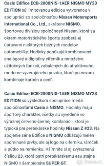 CASIO EDIFICE NISMO MY23 - 6