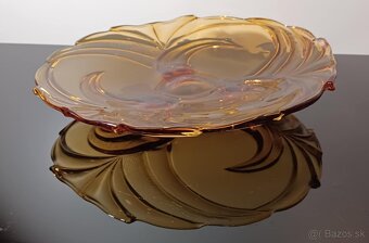 Krásna súprava v štýle Art Deko medové sklo v top stave - 6