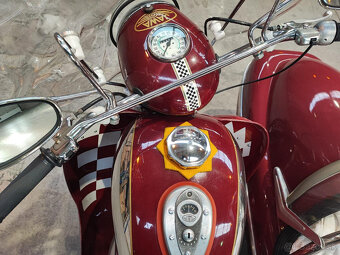 Jawa 350 sajdka sidecar postranny vozik + zadný vozik - 6