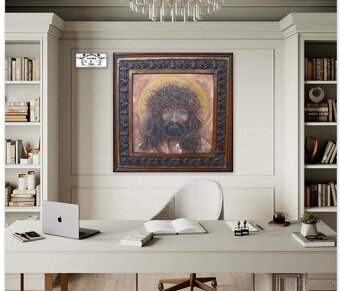 Maľba v ráme "Ježiš" - 6