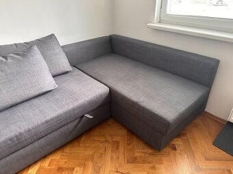 Rohová rozkladacia pohovka s úl.priestorom IKEA - 6