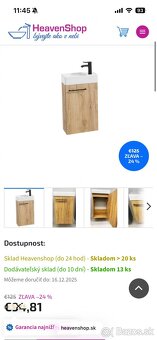 Keramické umývadlo 50cm + skrinka dub remeselný - 6