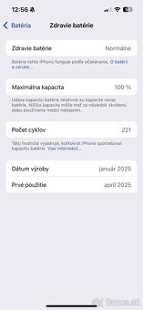 iPhone 16e, 128GB, 100% zdravie batérie - 6