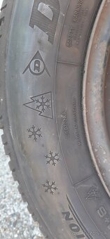 Predám 4x zimne pneu aj s diskami na kiu seed, 195/65/15 - 6