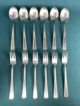 Art deco príbor Sandrik 6os. - 6