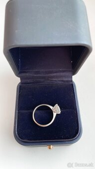 Predam diamantový prsteň 1,52ct, biele zlato - 6