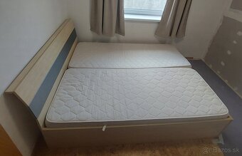 Manželská posteľ s matracmi a úložným priestorom - 6