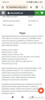 Stolová kotúčová píla - 6