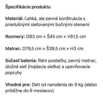 Shnuggle detska postielka - 6