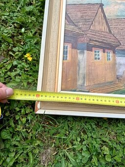 obraz olejomaľba Drevenice - 6