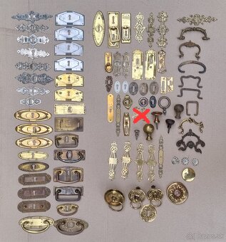 Starožitné nábytkové kovanie - 6