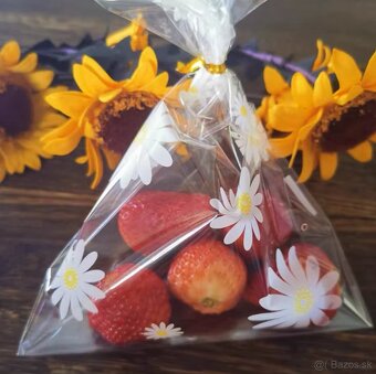 Celofánové darčekové sáčky s kvetinkami - 6
