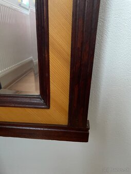 Zrkadlo starožitné drevené - 6