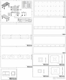 Zvárací stôl, vela rozmerov, hr. 12mm - diery 16mm - 6