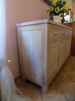 Komoda White wash - masív - 6