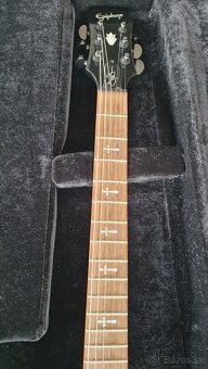 Predám Epiphone G-400 Tony Iommi Ebony + kufor - 6