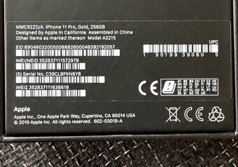 Predam iPHONE 11PRO GOLD 256gb - 6