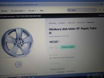 15" FABIA 3,VW,SEAT + letné pneu. - 6
