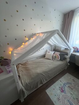 Domčekova posteľ Benlemi 90x200 + pristelka 90x190 - 6
