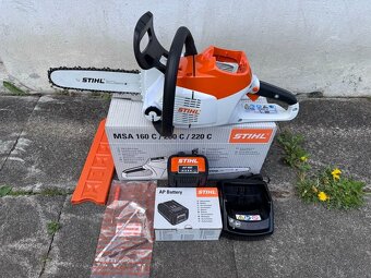 Nová sada Aku motorová pila STIHL MSA 220 C-baterie, nabíječ - 6
