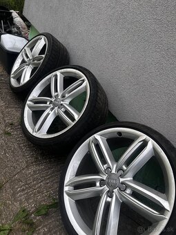 Original audi disky 5x112 R20 s pneu continental - 6