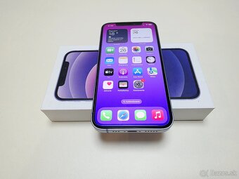 APPLE iPHONE 12 64GB PURPLE ,ZDRAVIE BATERKY 100% - 6