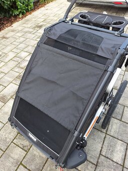 Predám Thule Chariot Sport 2 – Midnight Black (TOP STAV, pln - 6
