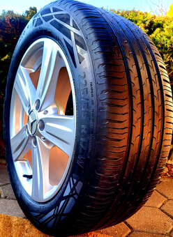 alu R17 5x112 orig. Mercedes, letné pneu 225/55 - 6