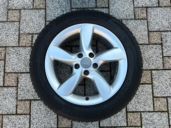 Hliníkové disky orig. Audi 5x112 R17 + Zimné pneumatiky - 6