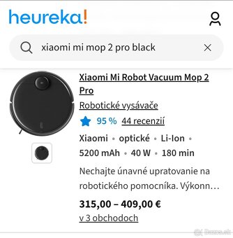 Robotický vysávač Xiaomi Robot Vacuum-Mop 2 Pro - 6