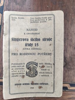 Stroj šijací Singer 1924 - 6