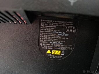 24" Lenovo ThinkVision LT2423 čierny - 6