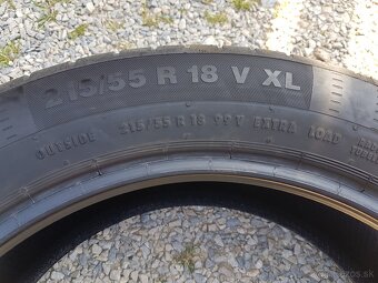 215/55 r18 letné pneumatiky 2ks Hankook 2ks Continental - 6